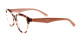 Óculos de Grau Prada Gatinho Armação de Óculos Tartaruga e Rosa - VPR 11R