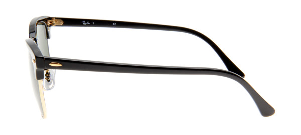 Óculos De Sol Ray Ban Clubmaster Wayfarer Preto Fosco G15 Armação de Metal
