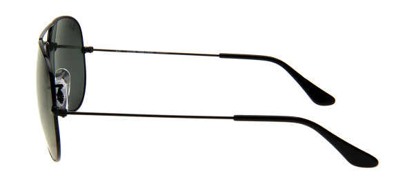Óculos Ray-Ban Aviador Armação Preto Fosco